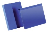 Durable Kennzeichnungstasche mit Falz - A6 quer, dunkelblau, 50 Stück Kennzeichnungstasche oben