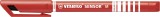 STABILO® Fineliner mit gefederter Spitze - SENSOR M - medium - Einzelstift - rot Fineliner rot