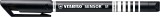 STABILO® Fineliner mit gefederter Spitze - SENSOR M - medium - Einzelstift - schwarz Fineliner