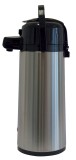 Melitta® Pump-Thermoskanne - 2,2 Liter Thermoskanne 2,2 Liter silber/schwarz