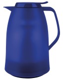 emsa Mambo Isolierkanne - 1,0 Liter, blau-transluzent komfortable Einhandbedienung Thermoskanne