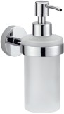 tesa® Seifenspender - Metall chrom/Glas Badezimmer Accessoires Seifenspender Glas und Chrom