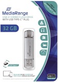 MediaRange USB Stick 3.1 Kombo-Speicherstick, mit USB Type-C Stecker - 32 GB USB Stick 32 GB