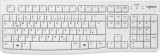 Logitech Keyboard K120 for Business - USB, weiß Komfortables, leises Tippen Tastatur weiß USB