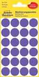 Avery Zweckform® 3118 Markierungspunkte - Ø 18 mm, 4 Blatt/96 Etiketten, violett Markierungspunkte