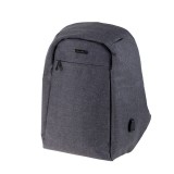 Lightpak® Rucksack SAFEPAK - Sicherheitsrucksack mit Laptopfach, grau Laptoprucksack grau