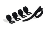 Durable Klett-Kabelbinder mit Schlaufe CAVOLINE® GRIP TIE - 1 x 20 cm, 5 Stück, schwarz schwarz