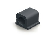 Durable Kabel-Clip CAVOLINE® CLIP PRO 2 - 25 x 25 x 20 mm, graphit, Kunststoff, 4 Stück Kabel-Clip