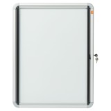 nobo® Schaukasten mit Klapptür - 4x A4, 49,3 x 66,7 x 4,3 cm, weiß, magnethaftend Innenbereich