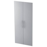 Hammerbacher Paar Türen - 5OH BM Grau Einfache Selbstmontage Schranktüren grau 79 x 184 x 16 cm