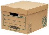 Fellowes® Bankers Box® Earth Series Budget Box einfache Trageseiten Archivbox braun
