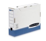 Fellowes® Bankers Box® System Archivschachtel - A4, Rückenbreite 80 mm Archivbox blau/weiß