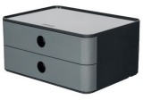 HAN SMART-BOX ALLISON Schubladenbox - stapelbar, 2 Laden, dark grey/granite grey Schubladenbox A5 2