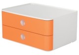 HAN SMART-BOX ALLISON Schubladenbox - stapelbar, 2 Laden, snow white/apricot orange Schubladenbox A5