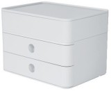 HAN SMART-BOX PLUS ALLISON Schubladenbox mit Utensilienbox - stapelbar, 2 Laden, snow white/snow white