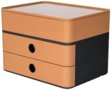 HAN SMART-BOX PLUS ALLISON Schubladenbox mit Utensilienbox - stapelbar, 2 Laden, dark grey/caramel brown