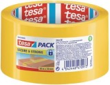 tesa® Packband tesapack® Secure & Strong - 50 mm x 50m, gelb Verpackungsklebeband 50 mm x 50 m