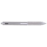 ONLINE® Kugelschreiber Multi-Pen 4 in 1 - M, silver Kugelschreiber silver blau M D1-Standardmine