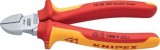 KNIPEX® Seitenschneider - 16 cm, rot/gelb Seitenschneider