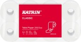 KATRIN® Toilettenpapier Classic Eco - 3-lagig, weiß, 8 Rollen à 250 Blatt Toilettenpapier 3-lagig