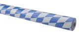 Werola Damast-Tischtuchpapier-Rolle - 1,00 m x 10 m, Raute, blau-weiß Tischtuchrolle blau-weiß