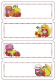 Herma 3644 Küchenetiketten Fruchtauswahl Haushaltsetikett 76 mm 28 mm rechteckig Papier