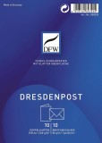 DFW Doppelkarte DresdenPost - A6 hoch, 10 Karten/10 Umschläge Doppelkarte DresdenPost weiß glatt
