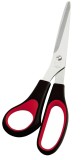 WEDO® Schere Edelstahl - 21 cm, schwarz/rot, Softgriff, Linkshänder für Linkshänder 21 cm