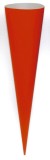 Goldbuch Bastelschultüte Buntkarton rot 70 cm Bastelschultüte Jungen, Mädchen rot kein Motiv rund