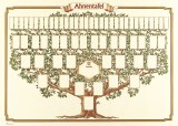 RNK Verlag Schmuck-Ahnentafel Skizzierter Baum 6 Generationen, (BxH): 70x50 cm, 190g/qm Ahnentafel