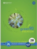Staufen® green Collegeblock LIN28 - A4, 80 Blatt, 90 g/qm, kariert mit Rand Collegeblock A4 90 g/qm