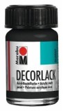Marabu Decorlack Acryl - Schwarz 073, 15 ml Decorlack 15 ml schwarz