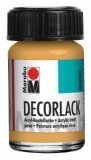 Marabu Decorlack Acryl - Metallic-Gold 784, 15 ml Decorlack 15 ml Metallic-Gold