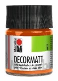 Marabu Decormatt Acryl - Orange 013, 50 ml Acrylfarbe orange Acrylfarbe auf Wasserbasis 50 ml
