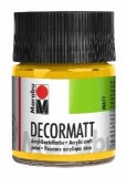 Marabu Decormatt Acryl - Mittelgelb 021, 50 ml Acrylfarbe mittelgelb Acrylfarbe auf Wasserbasis