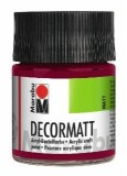 Marabu Decormatt Acryl - Bordeaux 034, 50 ml Acrylfarbe bordeaux Acrylfarbe auf Wasserbasis 50 ml