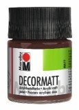 Marabu Decormatt Acryl - Mittelbraun 040, 50 ml Acrylfarbe mittelbraun Acrylfarbe auf Wasserbasis
