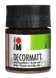 Marabu Decormatt Acryl - Dunkelbraun 045, 50 ml Acrylfarbe dunkelbraun Acrylfarbe auf Wasserbasis