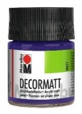 Marabu Decormatt Acryl - Violett dunkel 051, 50 ml Acrylfarbe violett dkl. 50 ml