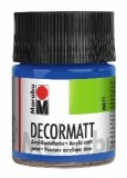 Marabu Decormatt Acryl - Mittelblau 052, 50 ml Acrylfarbe mittelblau Acrylfarbe auf Wasserbasis