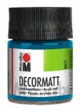 Marabu Decormatt Acryl - Cyan 056, 50 ml Acrylfarbe cyan Acrylfarbe auf Wasserbasis 50 ml