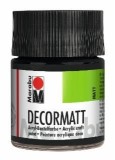 Marabu Decormatt Acryl - Schwarz 073, 50 ml Acrylfarbe schwarz Acrylfarbe auf Wasserbasis 50 ml