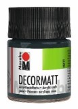 Marabu Decormatt Acryl - Dunkelgrau 079, 50 ml Acrylfarbe dunkelgrau Acrylfarbe auf Wasserbasis