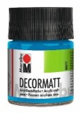 Marabu Decormatt Acryl - Azurblau 095, 50 ml Acrylfarbe azurblau Acrylfarbe auf Wasserbasis 50 ml