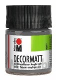 Marabu Decormatt Acryl - Hellgrau 278, 50 ml Acrylfarbe hellgrau Acrylfarbe auf Wasserbasis 50 ml