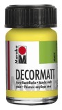 Marabu Decormatt Acryl - Zitron 020, 15 ml Acrylfarbe zitronengelb Acrylfarbe auf Wasserbasis 15 ml
