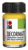 Marabu Decormatt Acryl - Mittelgelb 021, 15 ml Acrylfarbe mittelgelb Acrylfarbe auf Wasserbasis