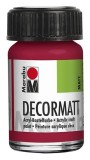 Marabu Decormatt Acryl - Karminrot 032, 15 ml Acrylfarbe karminrot Acrylfarbe auf Wasserbasis 15 ml