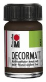 Marabu Decormatt Acryl - Dunkelbraun 045, 15 ml Acrylfarbe dunkelbraun Acrylfarbe auf Wasserbasis