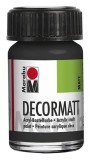 Marabu Decormatt Acryl - Schwarz 073, 15 ml Acrylfarbe schwarz Acrylfarbe auf Wasserbasis 15 ml